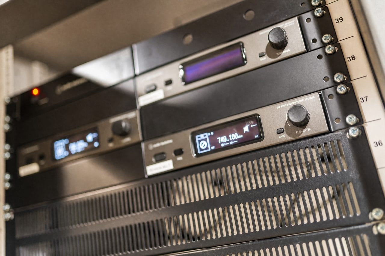 Residential audio-video and home network rack installation
